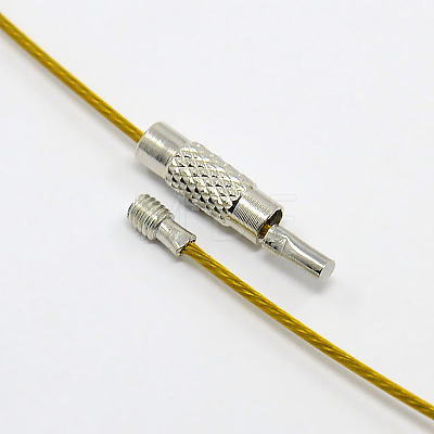 201 Stainless Steel Wire Necklace Cord TWIR-SW001-6-1