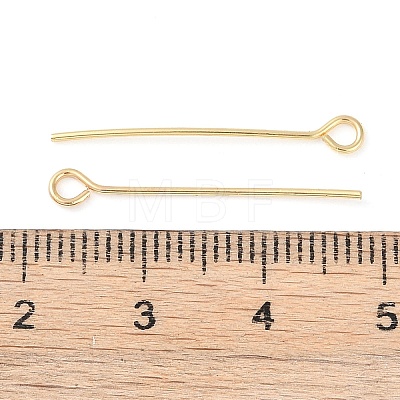 Brass Eye Pins KK-N254-48B-G-1