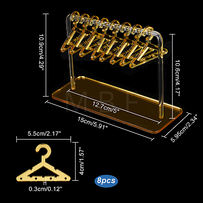   1 Set Acrylic Earring Display Stands EDIS-PH0001-36C-WH-1