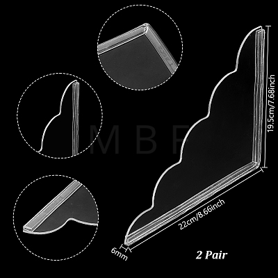 Acrylic Shower Water Guard AJEW-WH0077-136B-1