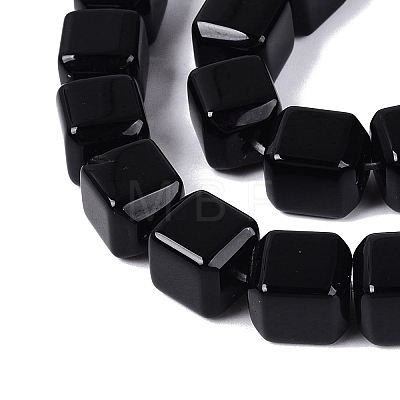 Natural Black Onyx Beads Strands G-Q608-10A-1