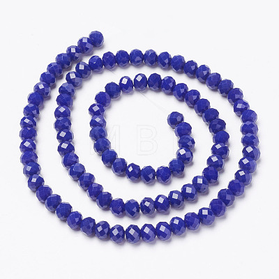 Opaque Solid Color Imitation Jade Glass Beads Strands EGLA-A044-P3mm-D07-1