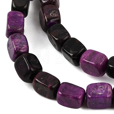 Natural Dyed White Jade(Imitation Charoite) Beads Strands GG-CBA0743-D02-01-1