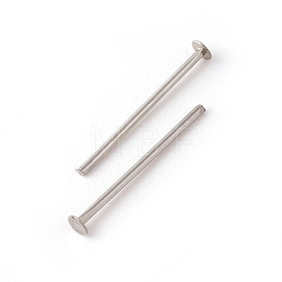 304 Stainless Steel Flat Head Pins STAS-G185-07P-0.6x12mm-1