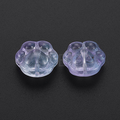 Two Tone Transparent Baking Painted Glass Beads GLAA-S190-021-B07-1