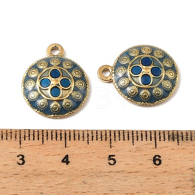 304 Stainless Steel Enamel Pendants STAS-I371-13G-02-1