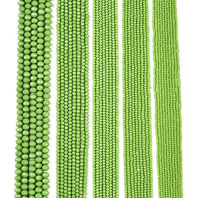 Opaque Solid Color Imitation Jade Glass Beads Strands EGLA-A044-P3mm-D30-1