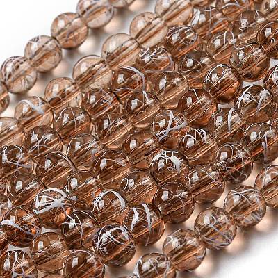 Drawbench Transparent Glass Beads Strands GLAD-Q012-4mm-10-1