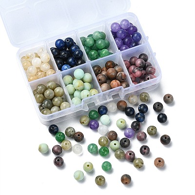 160Pcs 8 Styles Acrylic Beads OACR-YW0001-83-1