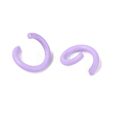 Spray Painted Iron Open Jump Rings IFIN-T017-04B-15-1