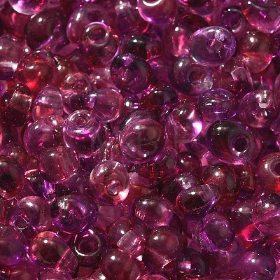 Transparent Baking Paint Glass Seed Beads SEED-P006-02B-13-1