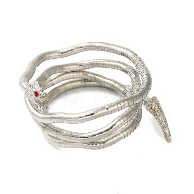 Adjustable Iron Snake Wrap Bangles BJEW-U004-03B-P-1