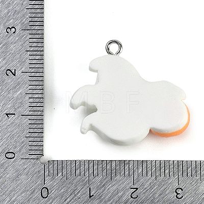 Halloween Theme Resin Pendants RESI-M046-01K-02-1