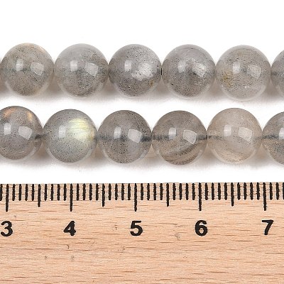 Natural Labradorite Beads Strands G-L654-O02-8mm-1