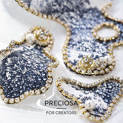 Preciosa® MAXIMA Crystal No Hotfix Flatback Stones Y-PRC-NSS12-20410-200-1