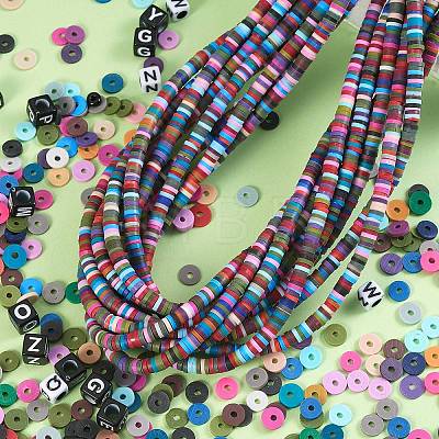 10 Strands Handmade Polymer Clay Beads Strands CLAY-SZ0001-62A-1