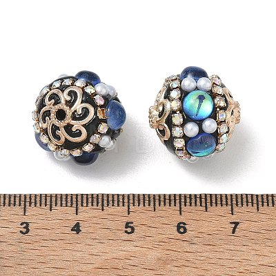 Brass & ABS Imitation Pearl & Resin & Alloy Beads RE-CBAE318-02A-1