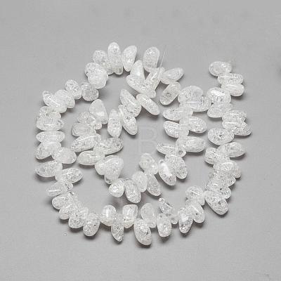 Natural Crackle Quartz Crystal Beads Strands G-R439-22A-1