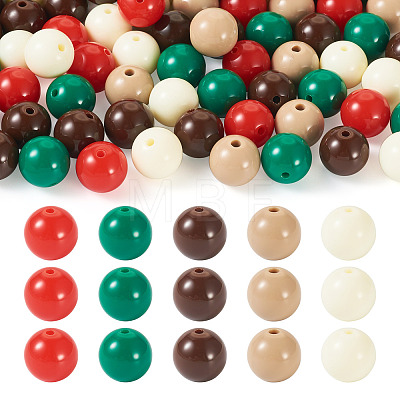 Opaque Acrylic Beads OACR-TAC0014-06K-1