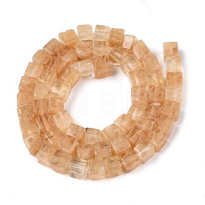 Watermelon Stone Glass Beads Strands G-T139-6x6-06A-1