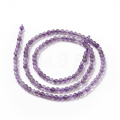 Natural Amethyst Beads Strands G-N0215-02-3mm-1