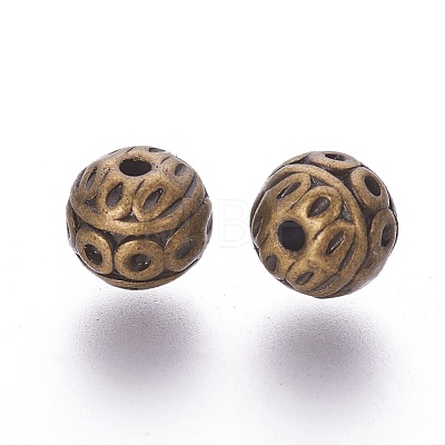 Tibetan Style Zinc Alloy Beads PALLOY-L230-01AB-RS-1