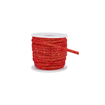 10 Yards Round Polyester Golde Metallic Cord OCOR-BC0007-51A-1