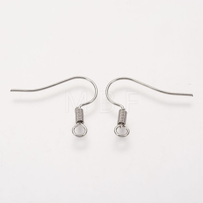 Brass Earring Hooks KK-Q363-P-NF-1