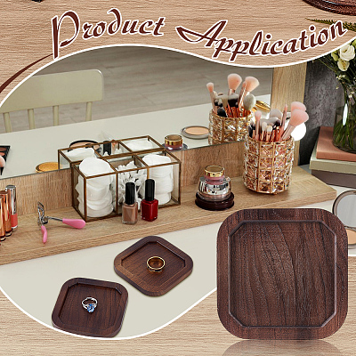 Wood Display Trays for Earrings Rings Bracelets ODIS-WH0043-285-1