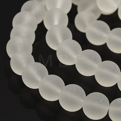 Transparent Glass Bead Strands X-GLAA-S031-10mm-13-1