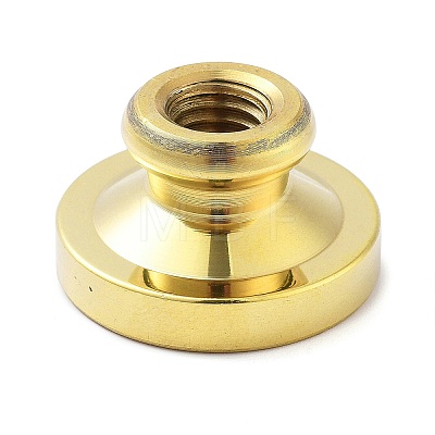 Golden Tone Wax Seal Brass Stamp Heads STAM-P002-01G-01-1