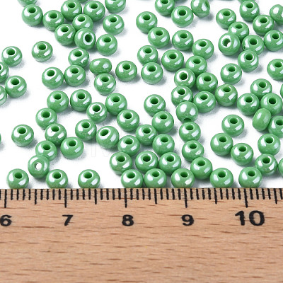 6/0 Czech Opaque Glass Seed Beads SEED-N004-003D-02-1