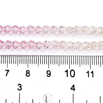 Gradient Color Baking Paint Glass Bead Strands X1-DGLA-A039-T6mm-A01-1