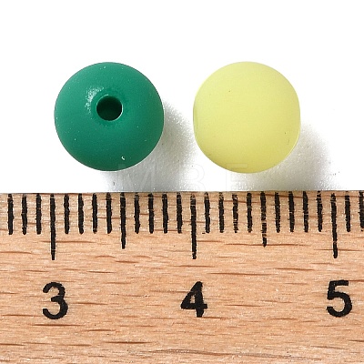 Rubberized Style Imitated Silicone Acrylic Beads X1-MACR-D029-01I-1