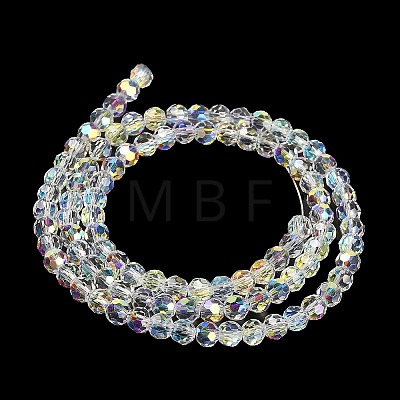 Electroplate Glass Beads Strands X-EGLA-D030-13-1