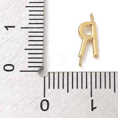 304 Stainless Steel Letter Connector Charms LS-STAS-M108-01G-18-1