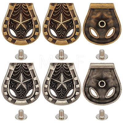 12Pcs 2 Colors Luggage Leather Belt Alloy Craft Solid Screw Rivets MOST-CL0001-01-1