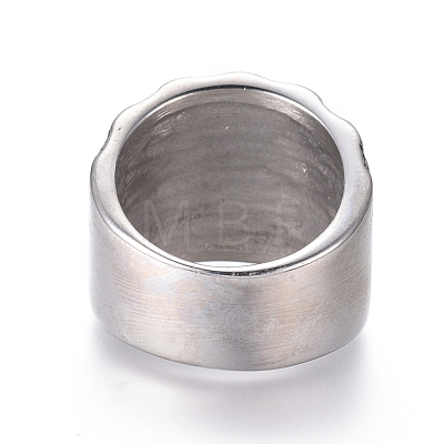 304 Stainless Steel Wide Band Rings RJEW-D073-04-AS-1