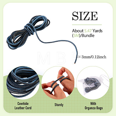 1Pc Cowhide Leather Cord WL-TA0001-11A-1