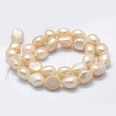 Natural Cultured Freshwater Pearl Beads Strands PEAR-K004-05A-01-1