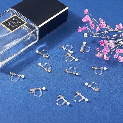 Unicraftale Plastic Clip-on Earring Findings STAS-UN0001-21-1