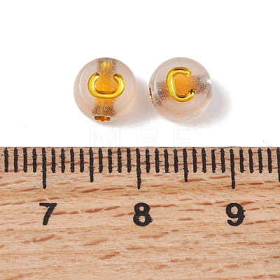Luminous Transparent Acrylic Beads OACR-P037-01B-C-1