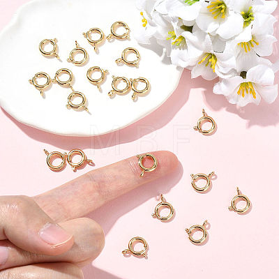 SHEGRACE Brass Spring Ring Clasps XGRPCN257-222G-1