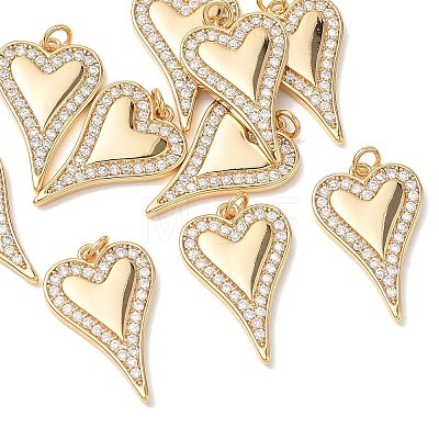 SHEGRACE Valentine's Day Brass Clear Cubic Zirconia Pendants XGRQ3K759-561G-1