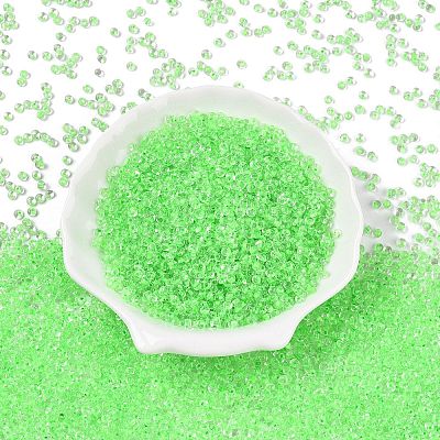 8/0 Inside Colours Transparent Glass Seed Beads X1-SEED-T007-06D-1