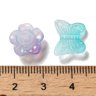 Imitation Jelly Acrylic Beads X-OACR-H039-02B-1