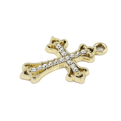 Alloy Rhinestone Pendants PALLOY-P308-01KCG-1