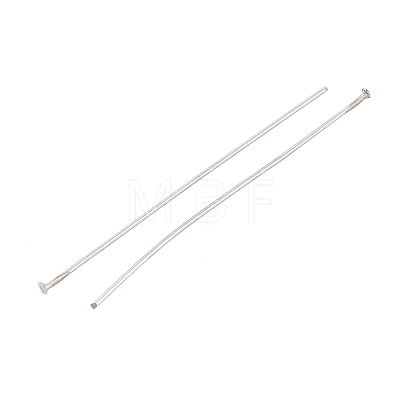 Tarnish Resistant Jewelry Tools and Equipment Decorative Stainless Steel Flat Head Pins X-STAS-E023-0.6x40mm-1