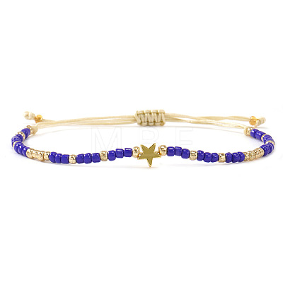 Glass Seed Beads Adjustable Bracelets KO8624-6-1