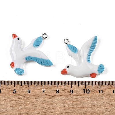 Opaque Resin Pendants RESI-G129-07-1